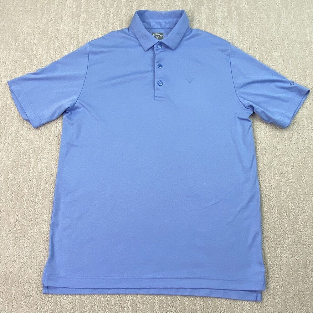 Callaway‎ Opti Dri Golf Shirt Adult Medium Blue Short Sleeve*